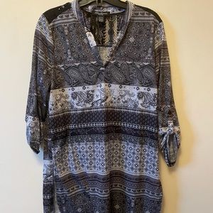 Long button up shirt